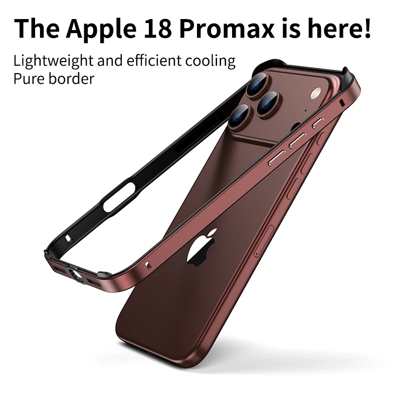 Metal Bumper Aluminum Frame Case - Hybride siliconen frame en aluminium behuizing