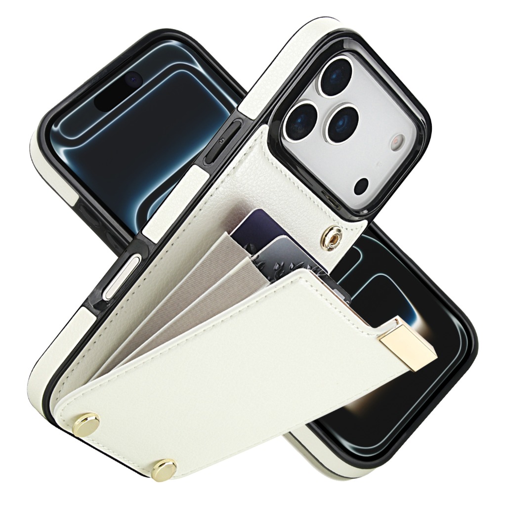 Leather Wallet Card Holder Phone Cover - Organ Card Holder Portemonnee Telefoonhoesje voor